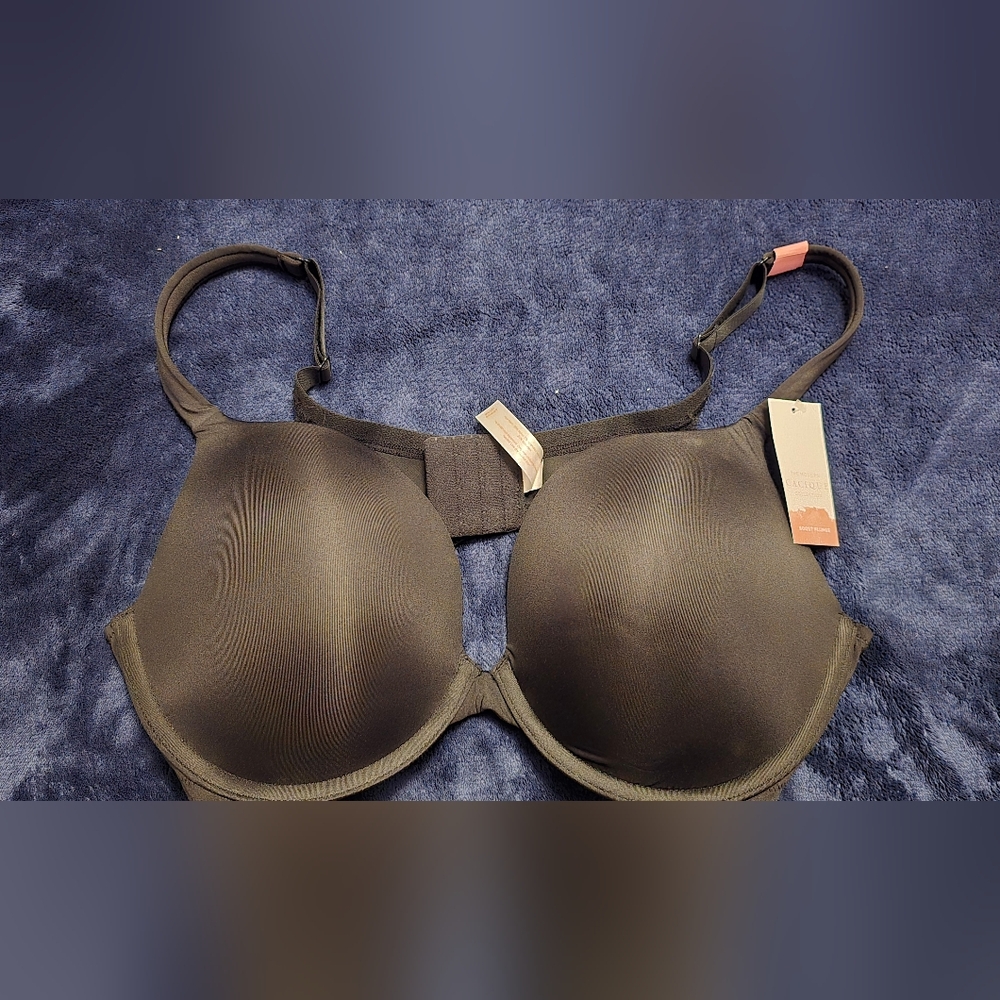 Lane Bryant Boost Plunge 40DD Black Bra